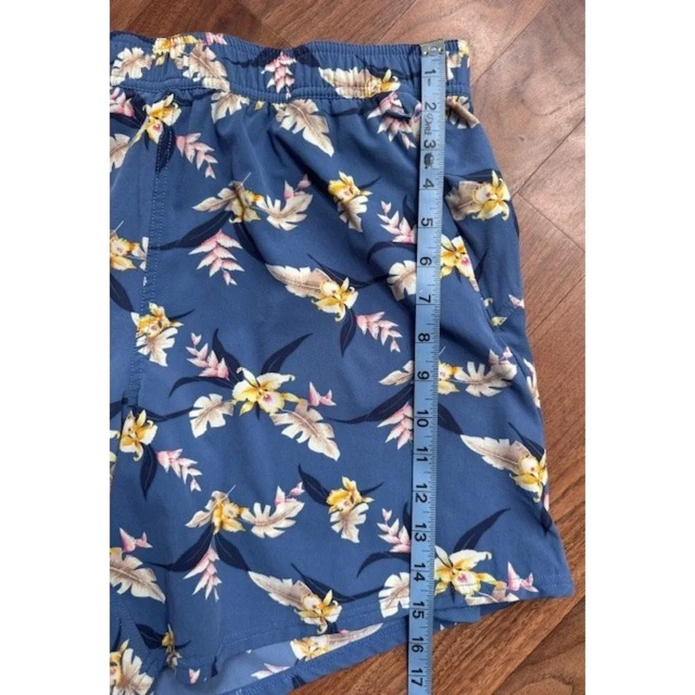 Fair Harbor Swim Trunks Mens LRG Floral Hawaiian Lined Pockets Beach Pool Shorts